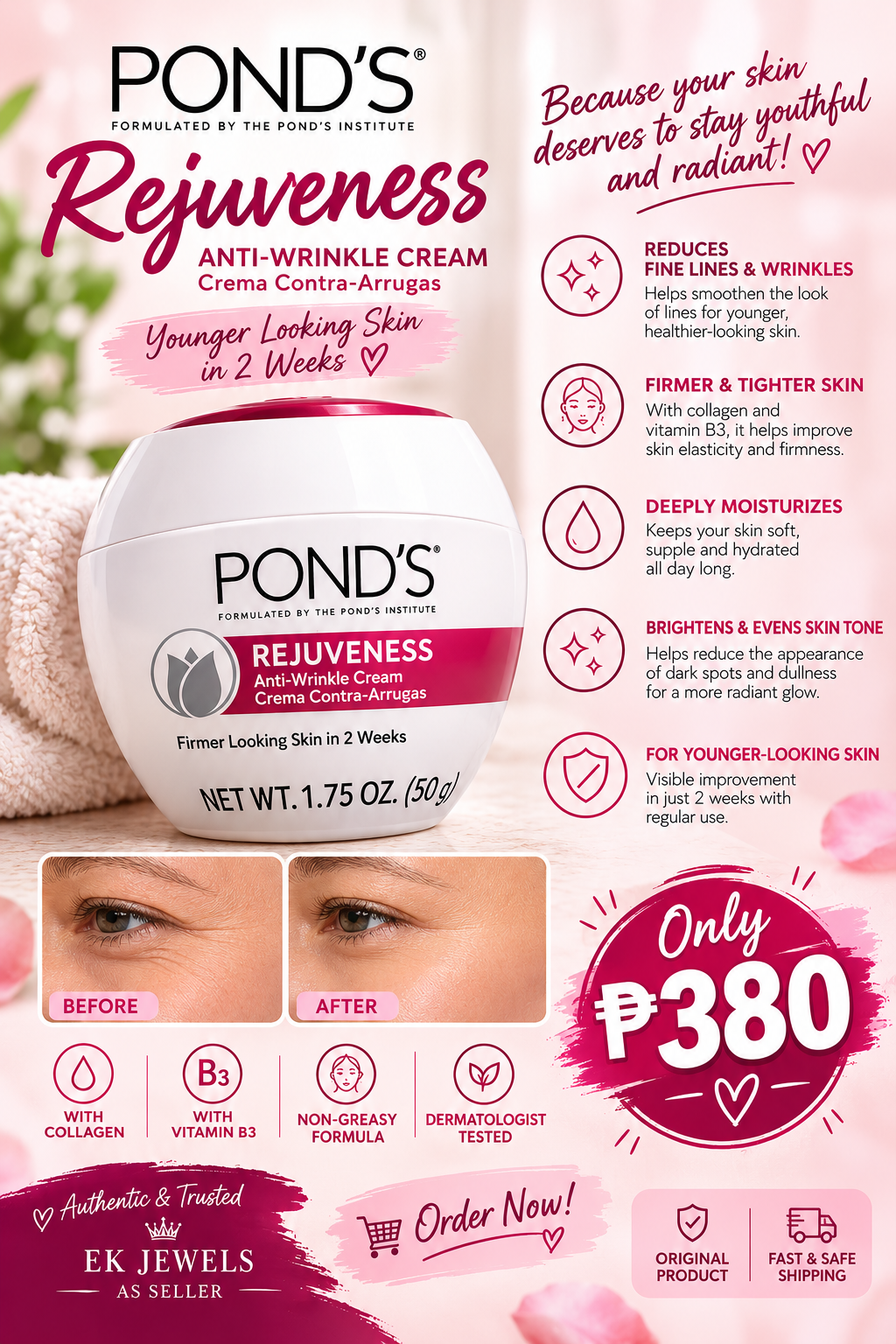Ponds cream anti aging cream