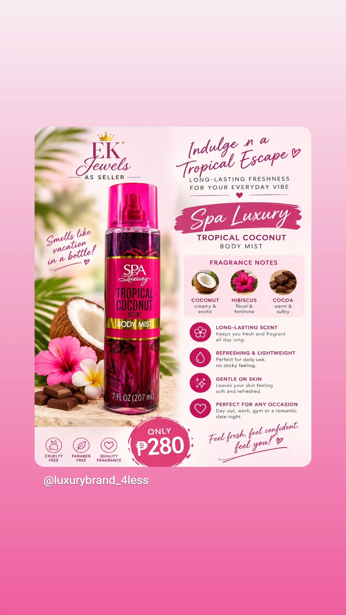 SPA luxury scent Tropical Coconut Main image