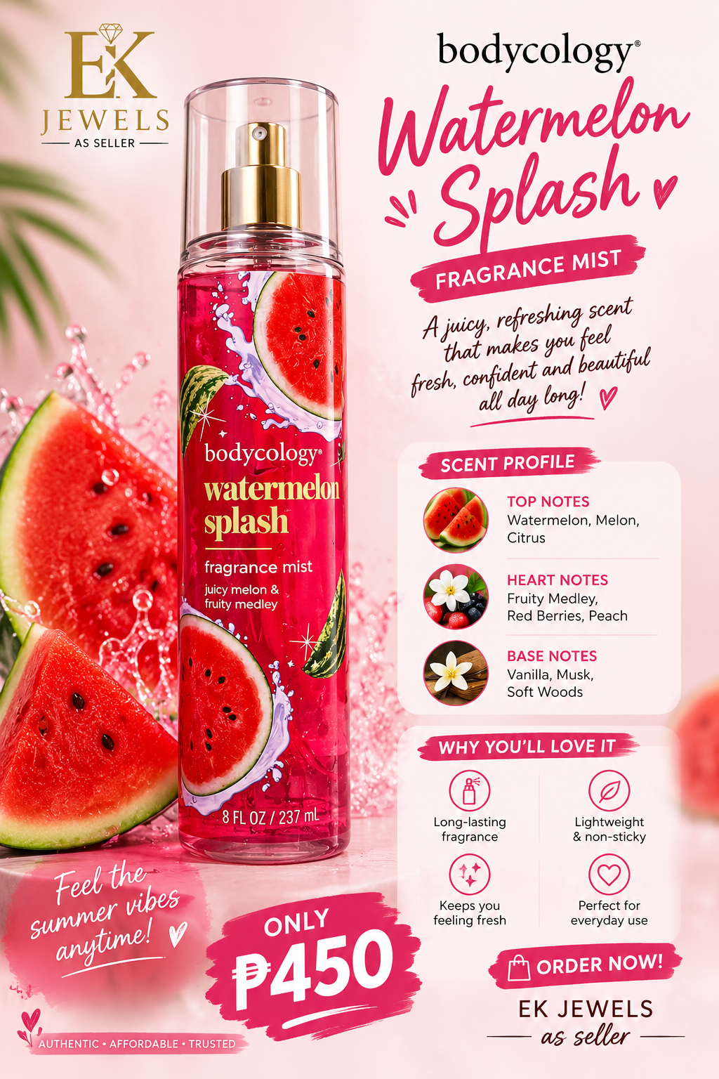 Bodycology watermelon splash 237ml Main image